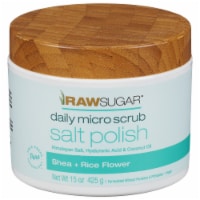 Raw Sugar® Daily Micro Scrub Salt Polish - Shea + Rice Flower