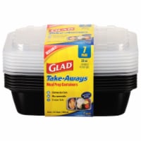 Glad Round Plastic Containers with Lids - 7 Pack, 24 oz - Harris