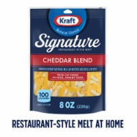 Kraft Signature Restaurant Style Melt Cheddar Blend Cheese 8 oz Perspective: Main