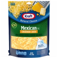 Kraft Mexican Style Cheddar Jack Finely Shredded Natural Cheese Perspective: Main