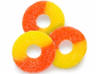 Gummi Peach Rings 1 pound bulk gummy candy gummy rings 60 pieces of candy