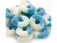 Gummi Blue Raspberry Rings 2 pounds gummy candy gummy rings 120 pieces of candy