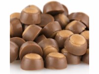 Beulah's Mini Milk Chocolate Peanut Butter Buckeyes, 1 Pound Package, 100 Pieces of Candy Perspective: Main