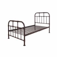 ACME Nicipolis Twin Spindle Bed in Sandy Gray
