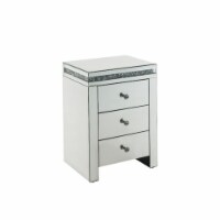 Accent Table, Mirroed & Faux Diamonds