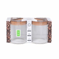 ALTA Round Glass Canisters with Cork Lids Perspective: Main
