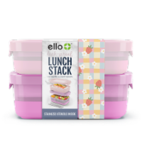 Ello® Plastic Lunch Stack Perspective: Main