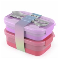 Ello® Plastic Lunch Stack Perspective: Main