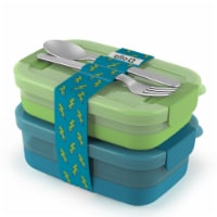 Ello® Plastic Lunch Stack Perspective: Main