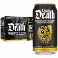 Liquid Death, Sparkling Mountain Water, Real Mountain Source, 100% American Made Perspective: Main