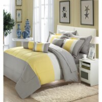 Sebastian 10-Piece Complete Bed in a Bag Bedding with Bed Sheet Set, Comforter Set, and