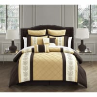 Livingston Oversized and Overfilled Comforter Set (8-Piece) gold king