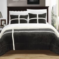 Chloe 3 or 2 Piece Comforter Set Ultra Plush Micro Mink Sherpa Lined Bedding – Decorative