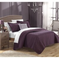 4 or 3 Piece Garibaldi Traditional Embroidery Quilt set with Embroidered Decorative pillow