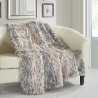 Piolo Throw Blanket Cozy Super Soft Ultra Plush Micromink Backing Decorative Two-Tone Design