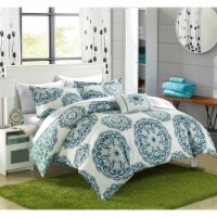 8 or 6 Pc. Barella Super soft Large Printed Medallion REVERSIBLE with Geometric Printed