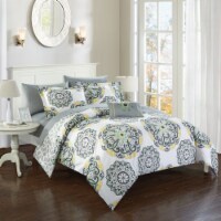 8 or 6 Pc. Barella Super soft Large Printed Medallion REVERSIBLE with Geometric Printed