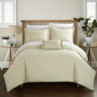 Chic Home 8 Piece Odin 200 Thread Count COMBED FINISH 100% Cotton Decorative Button Closure