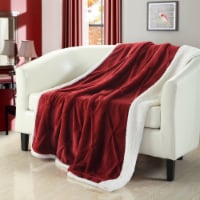 Chic Home Alejandro Throw Blanket Cozy Super Soft Ultra Plush Micromink Sherpa Backing Grey