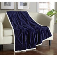 Chic Home Alejandro Throw Blanket Cozy Super Soft Ultra Plush Micromink Sherpa Backing Grey
