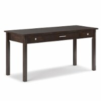 Simpli Home Avalon 60 Contemporary Solid Wood Computer Desk in Tobacco Brown