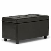 Simpli Home Cosmopolitan Storage Ottoman - Tanner Brown