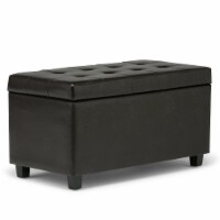 Simpli Home Cosmopolitan Storage Ottoman - Tanner Brown