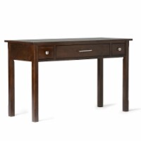 Simpli Home Avalon Writing Office Desk - Dark Tobacco Brown