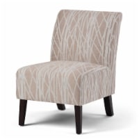 Simpli Home Woodford Accent Chair - Beige/White