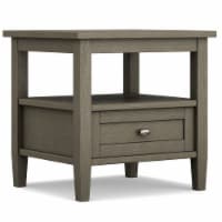 Simpli Home Warm Shaker Wood End Table - Farmhouse Gray