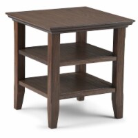 Simpli Home Acadian Solid Wood End Table - Farmhouse Gray