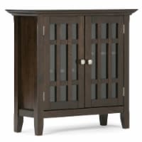 Simpli Home Bedford Wood Media Cabinet - Dark Tobacco Brown