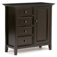 Simpli Home Amherst Solid Wood Medium Storage Cabinet in Hickory Brown