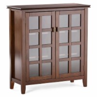 Simpli Home Artisan Wood 38 Transitional Medium Cabinet in Russet Brown