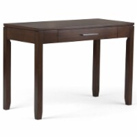 Simpli Home Cosmopolitan Solid Wood Home Office Desk in Russet Brown