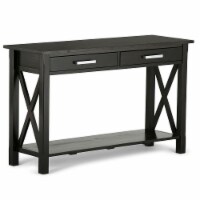 Simpli Home Kitchener Solid Wood Console Table with 2 Drawers in Hickory Brown