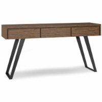 Lowry Console Table Rustic Natural Aged Brown
