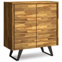 Lowry SOLID ACACIA WOOD & Metal 39 in Wide Medium Storage Cabinet