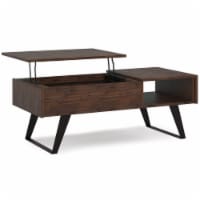 Lowry SOLID ACACIA WOOD 48 in Wide Rectangle Lift Top Coffee Table