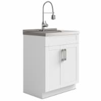Hennessy 28 in Deluxe Laundry Cabinet with Faucet and Stainless Steel Sink