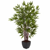 Nearly Natural 5457 4 ft. Bamboo Silk Tree With Planter
