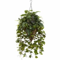 36-in Vining Mixed Greens w/Cone Hanging Basket