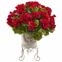 18.5-in Geranium w/Planter UV Resist (Indoor/Outdoor) Red