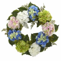 Nearly Natural 4207 24 in. Hydrangea Wreath