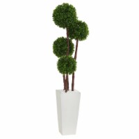4-in Boxwood Topiary in Planter UV Resistant (Indoor/Outdoor)