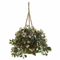 30-in-in Hoya Artificial Plant Hanging Basket