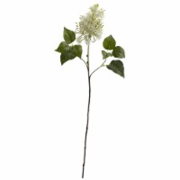 Nearly Natural 2148-S6-WH 30 in. Lilac Artificial Flower, White - Set of 6
