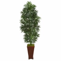 Nearly Natural 8082 5.5 ft. Bamboo Palm Artificial Plant in Decorative Planter