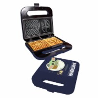 Uncanny Brands Mandalorian Waffle Maker - Bounty Hunter & Baby Yoda Waffles