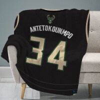 Sleep Squad Milwaukee Bucks Giannis Antetokounmpo 60” x 80” Raschel Plush Blanket